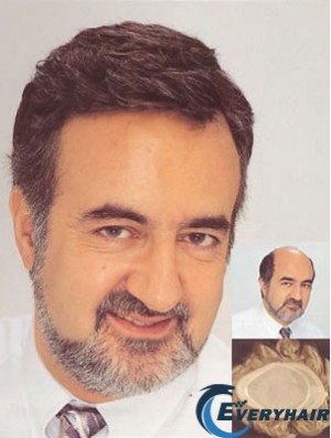 Men's Toupees For Sale With Lace Front Short Length Straight Style