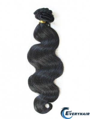 Tape In Hair Extensions With Remy Black Color Wavy Style
