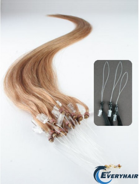 Popular Blonde Straight Micro Loop Ring Hair Extensions