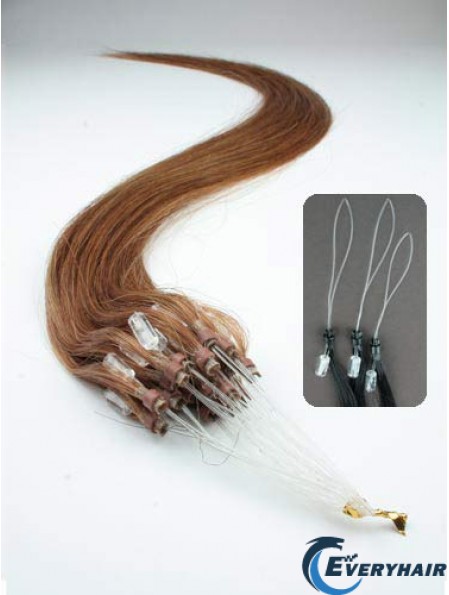 Discount Auburn Straight Micro Loop Ring Hair Extensions