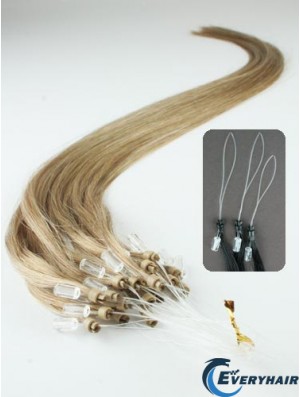 Good Blonde Straight Micro Loop Ring Hair Extensions