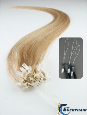 Gorgeous Blonde Straight Micro Loop Ring Hair Extensions