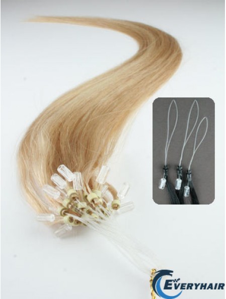 Gorgeous Blonde Straight Micro Loop Ring Hair Extensions