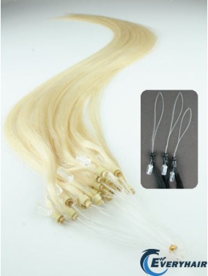Perfect Blonde Straight Micro Loop Ring Hair Extensions