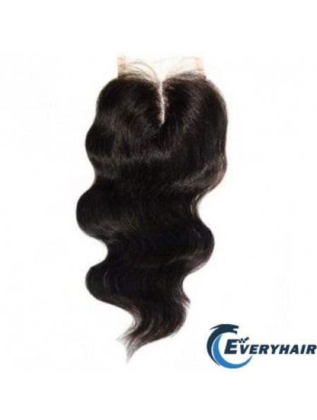 High Quality Black Long Wavy Lace Closures