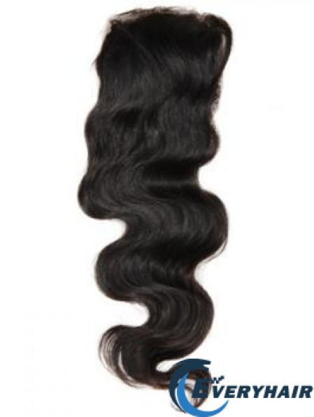 Online Black Long Wavy Lace Closures