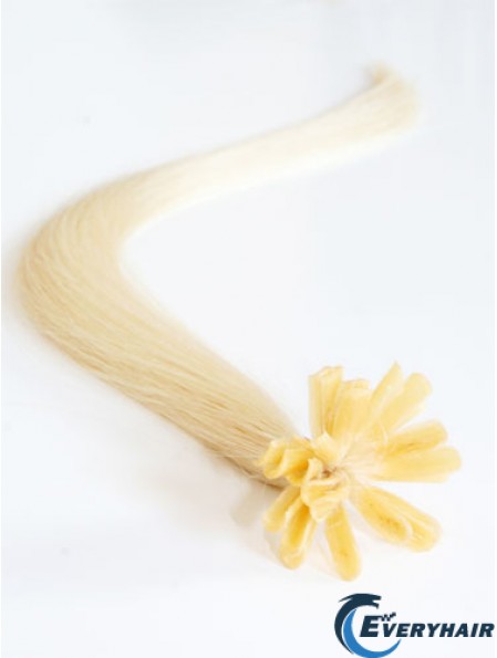 Blonde Straight Gorgeous Nail/U Tip Hair Extensions