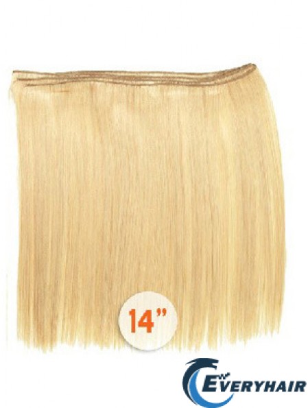 Straight Remy Human Hair Blonde Style Weft Extensions