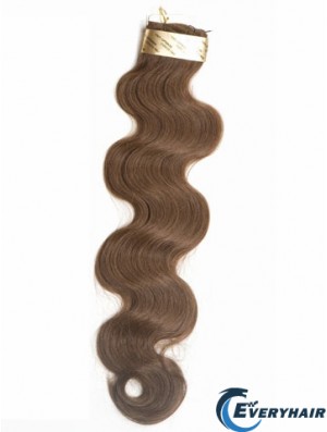 Brown Wavy Stick/I Tip Hair Extensions