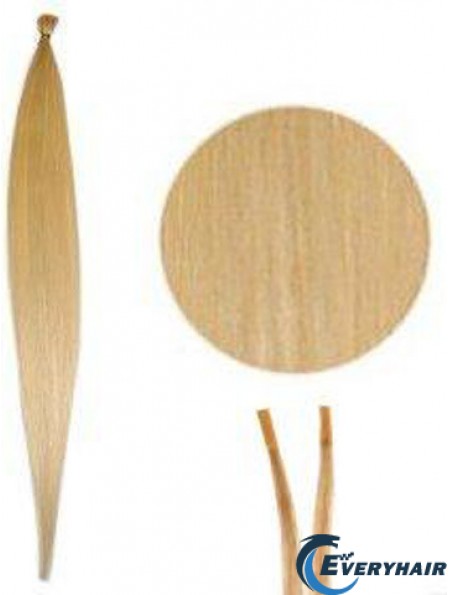 Blonde Straight Stick/I Tip Hair Extensions