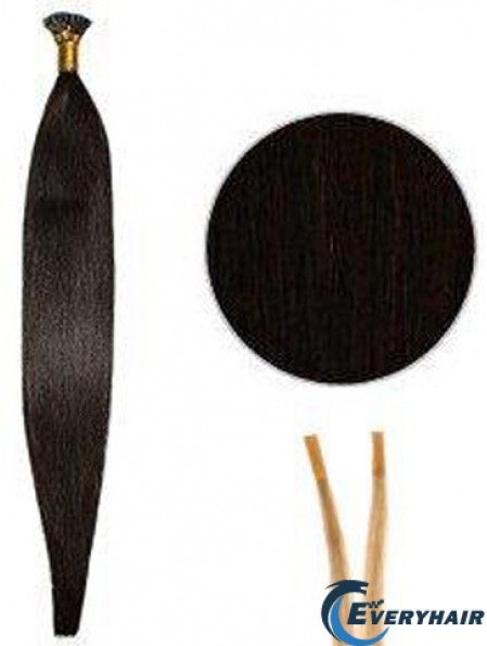 Black Straight Stick/I Tip Hair Extensions