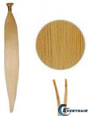 Blonde Straight Stick/I Tip Hair Extensions