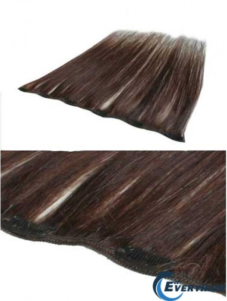 Discount Auburn Straight Remy Human Hair Clip In Hair Extensions
