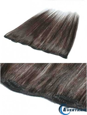 Gorgeous Brown Straight Remy Human Hair Clip In Hair Extensions