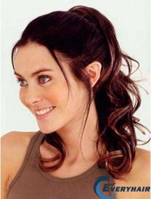 Trendy Wavy Auburn Ponytails