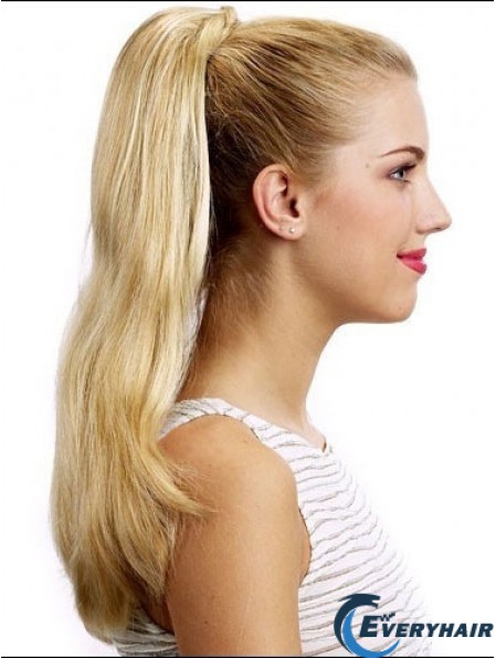 Stylish Straight Blonde Ponytails
