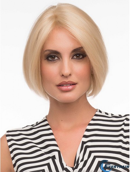Bob Fashion Wigs With Remy Human Lace Front Chin Length