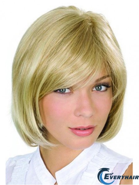 Chin Length Blonde High Quality 10 inch Wavy Bob Wigs