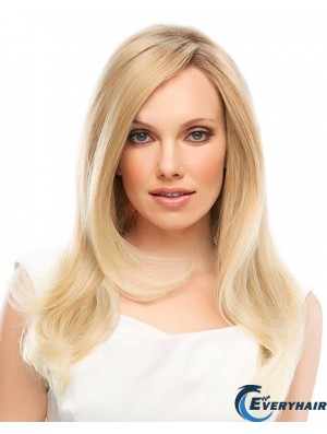 18 inch Blonde Long Layered Straight Designed Lace Wigs