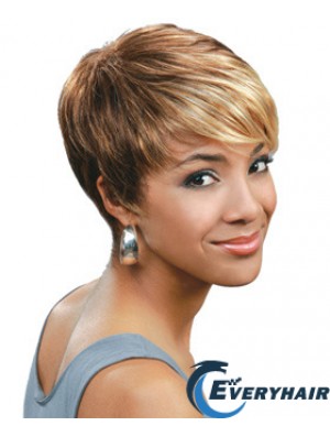 Blonde Boycuts Cropped Straight Capless Wholesale African Women Wig