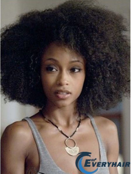 High Quality 12 inch Short Kinky Wigs For Black Women