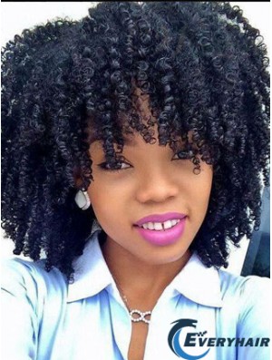 Top 12 inch Shoulder Length Kinky Wigs For Black Women