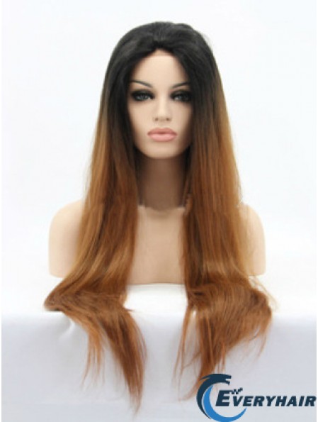 Natural 26 inch Long Straight Wigs For Black Women