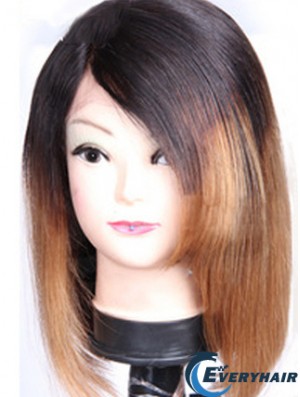 Sleek 12 inch Shoulder Length Straight Wigs For Black Women