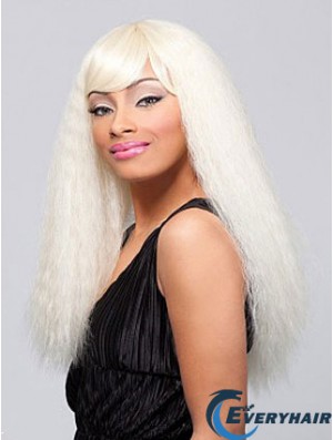 Long Blonde Straight With Bangs Top African American Wigs