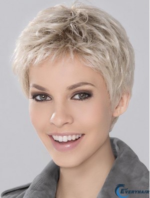 Durable Platinum Blonde Short Wigs For Women