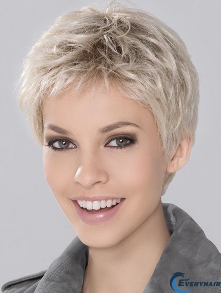 Durable Platinum Blonde Short Wigs For Women