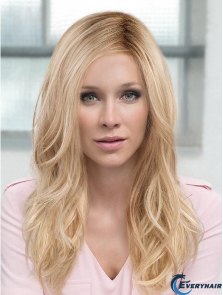 Layered Blonde Wavy 18 inch Long Synthetic Hair Wig