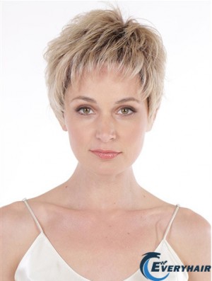 6 inch Wavy Top Boycuts Lace Front Synthetic Wigs