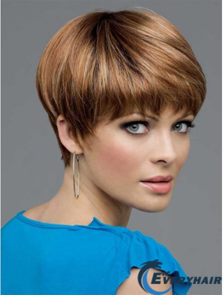 Synthetic Lace Wigs UK With Lace Front Bobs Cut Straight Length