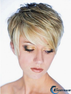 Best Synthetic Wig Boycuts Cropped Length Blonde Color