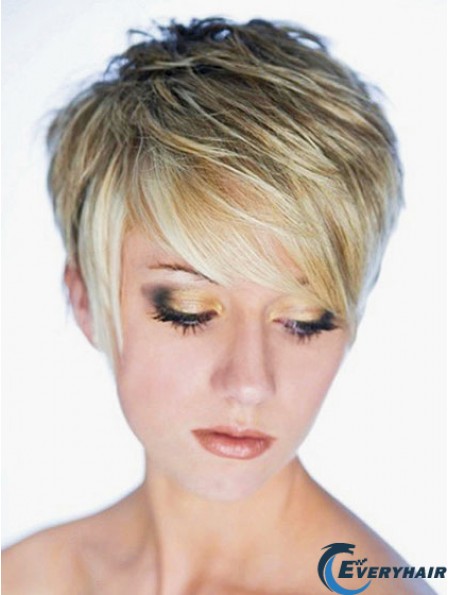 Best Synthetic Wig Boycuts Cropped Length Blonde Color
