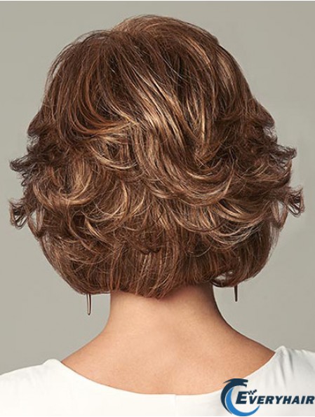 Durable Auburn Chin Length Layered Glueless Lace Front Wigs