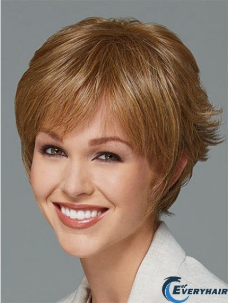 Short Boycuts Straight Blonde New Synthetic Wigs