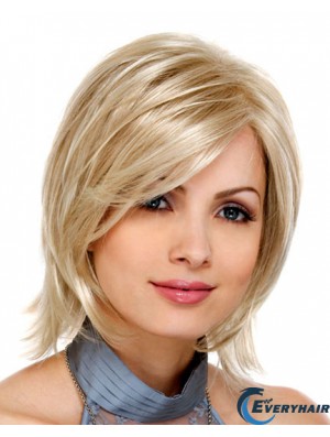 Blonde Synthetic Lace Front Wigs Bobs Hair Cuts Chin Length