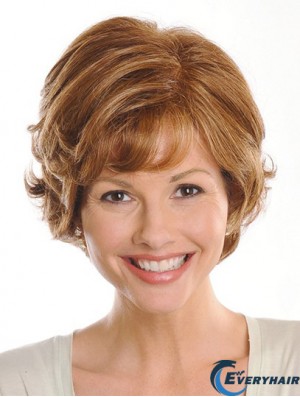 Brown Chin Length Wavy Layered 9 inch Exquisite Medium Wigs