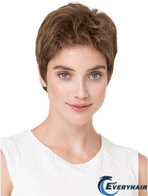 Cheapest 6 inch Wavy Blonde Boycuts Short Wigs