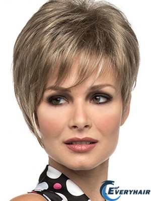 Straight With Bangs 8 inch Sassy Short Wigs