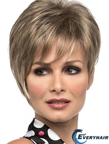Straight With Bangs 8 inch Sassy Short Wigs