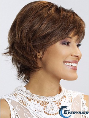 Wavy With Bangs 8 inch Stylish Short Wigs
