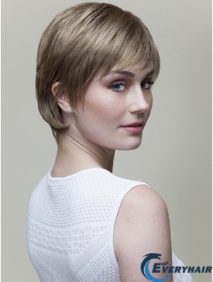 Straight With Bangs 6 inch Trendy Short Wigs