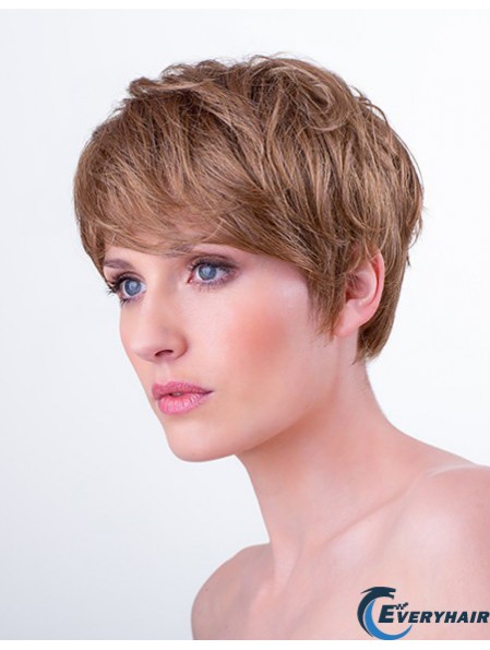 Synthetic Monofilament 6 inch Boycuts Straight Auburn Short Hairstyles