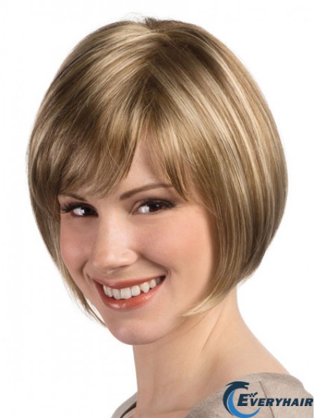 Bob Hairstyle Wig With Monofilament Capless Straight Style