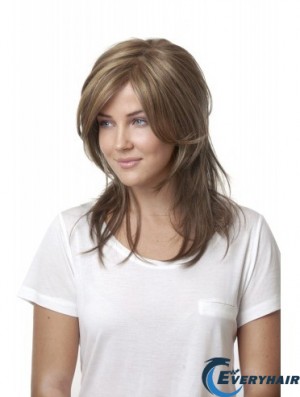 Long Straight Layered Blonde Stylish 100% Hand-tied Wigs