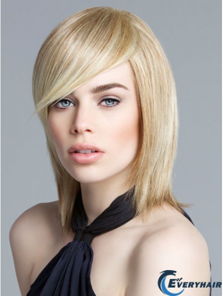 Lace Front Chin Length Straight Blonde New Bob Wigs