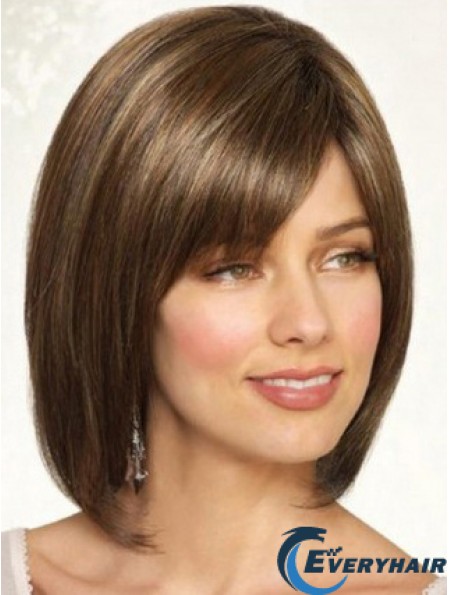 Chin Length Straight 100% Hand-tied Wigs 
